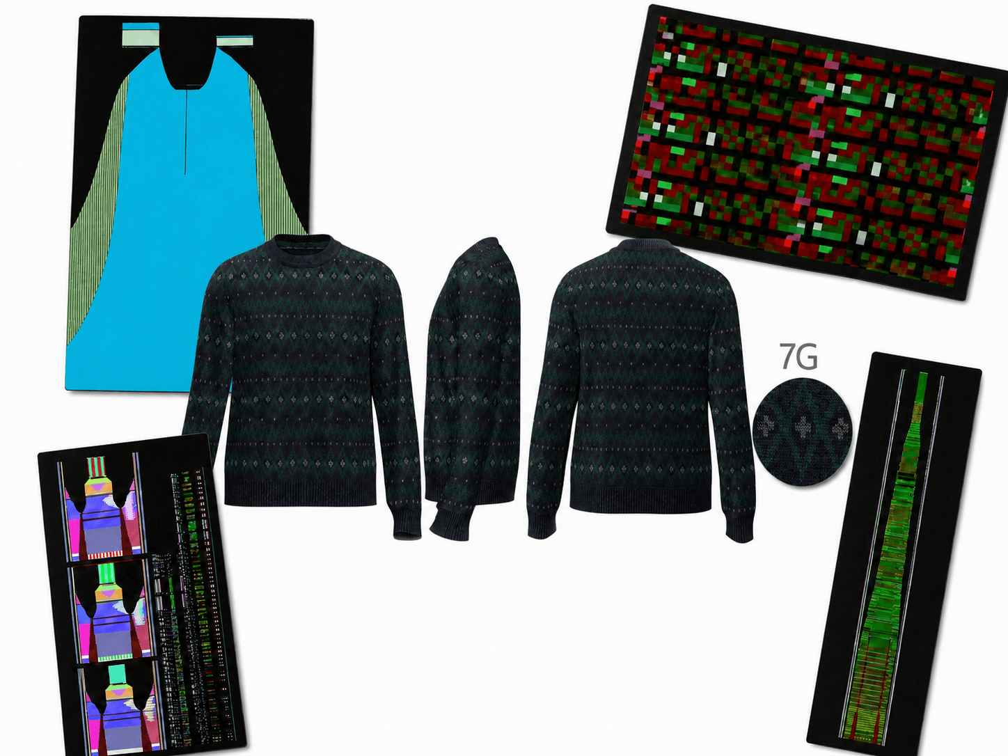 Computerized flat-knitting programming and a CLO 3D knitwear preview